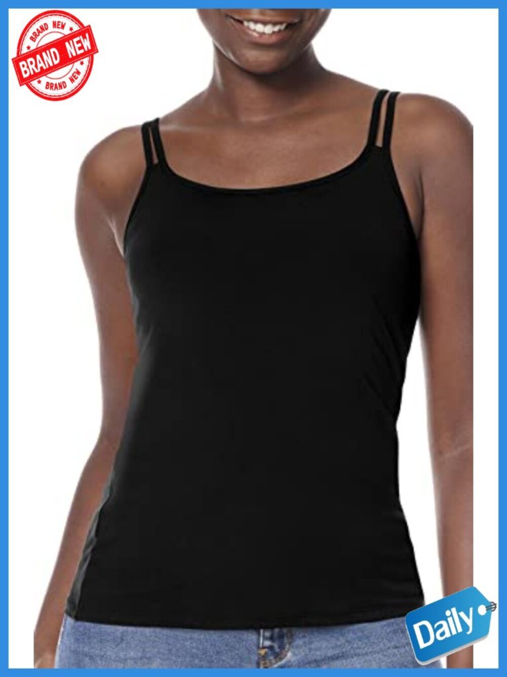 Pocketed Mastectomy Tank Top with Built-in Shelf Bra, Adjustable Straps, Modal